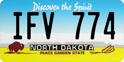 ND license plate IFV774