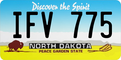 ND license plate IFV775
