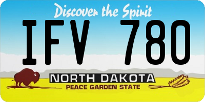 ND license plate IFV780