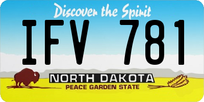 ND license plate IFV781