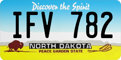 ND license plate IFV782