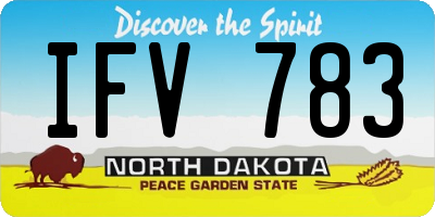 ND license plate IFV783