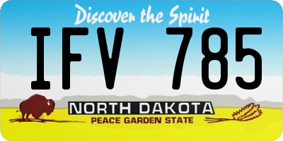 ND license plate IFV785