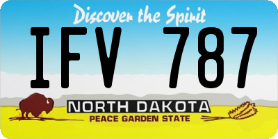 ND license plate IFV787