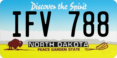 ND license plate IFV788