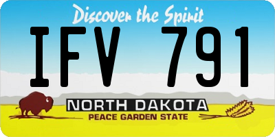 ND license plate IFV791