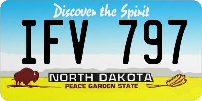 ND license plate IFV797