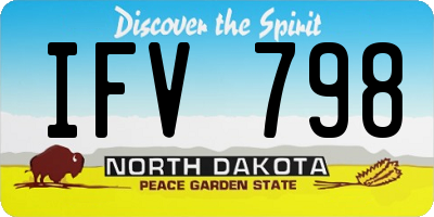 ND license plate IFV798