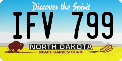 ND license plate IFV799