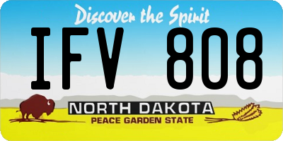 ND license plate IFV808