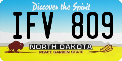 ND license plate IFV809