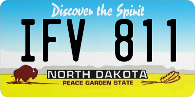 ND license plate IFV811