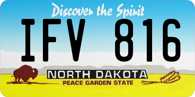 ND license plate IFV816