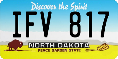 ND license plate IFV817