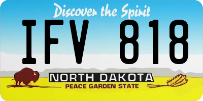 ND license plate IFV818