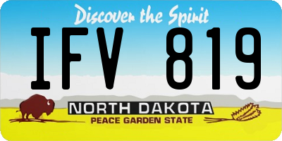 ND license plate IFV819
