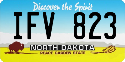 ND license plate IFV823