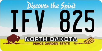 ND license plate IFV825