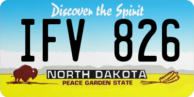 ND license plate IFV826