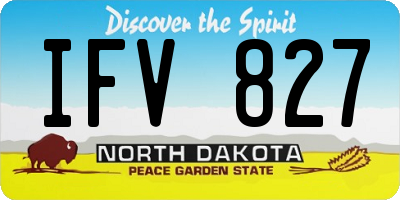 ND license plate IFV827