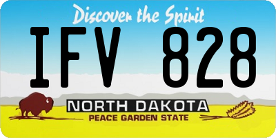 ND license plate IFV828