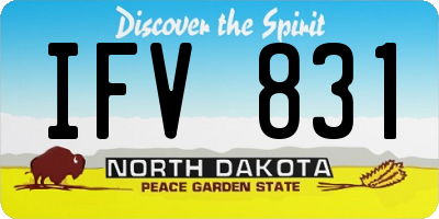ND license plate IFV831