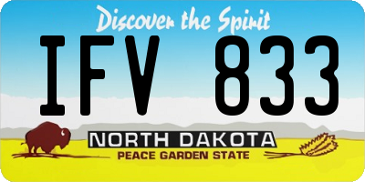 ND license plate IFV833