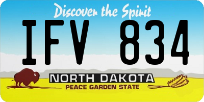 ND license plate IFV834