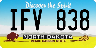 ND license plate IFV838