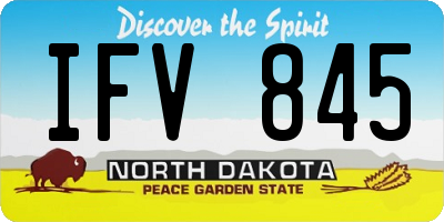 ND license plate IFV845