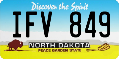 ND license plate IFV849