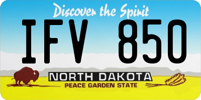 ND license plate IFV850