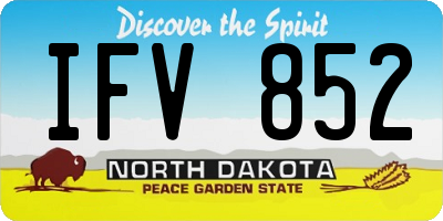 ND license plate IFV852