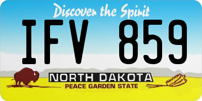 ND license plate IFV859