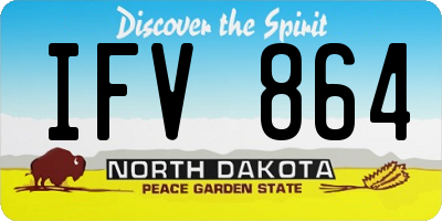 ND license plate IFV864
