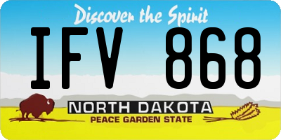 ND license plate IFV868