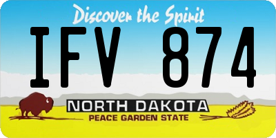 ND license plate IFV874