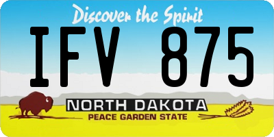 ND license plate IFV875