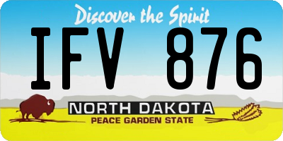 ND license plate IFV876
