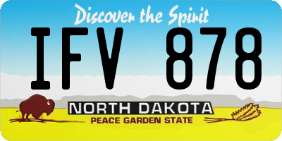 ND license plate IFV878