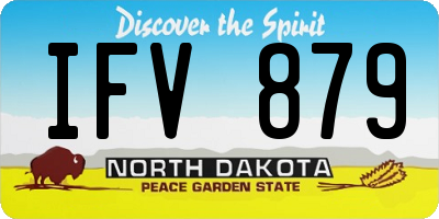 ND license plate IFV879