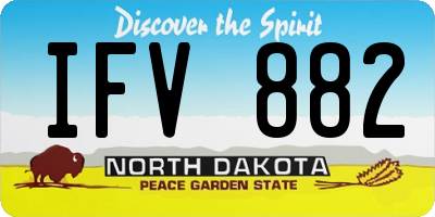ND license plate IFV882