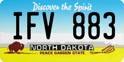 ND license plate IFV883
