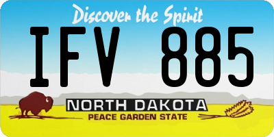 ND license plate IFV885