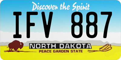 ND license plate IFV887