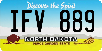 ND license plate IFV889
