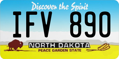 ND license plate IFV890