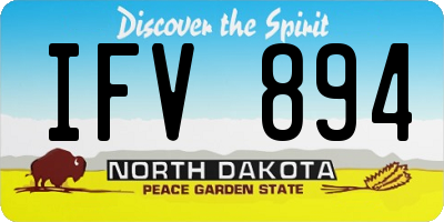 ND license plate IFV894