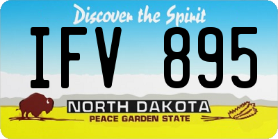 ND license plate IFV895