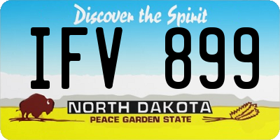 ND license plate IFV899
